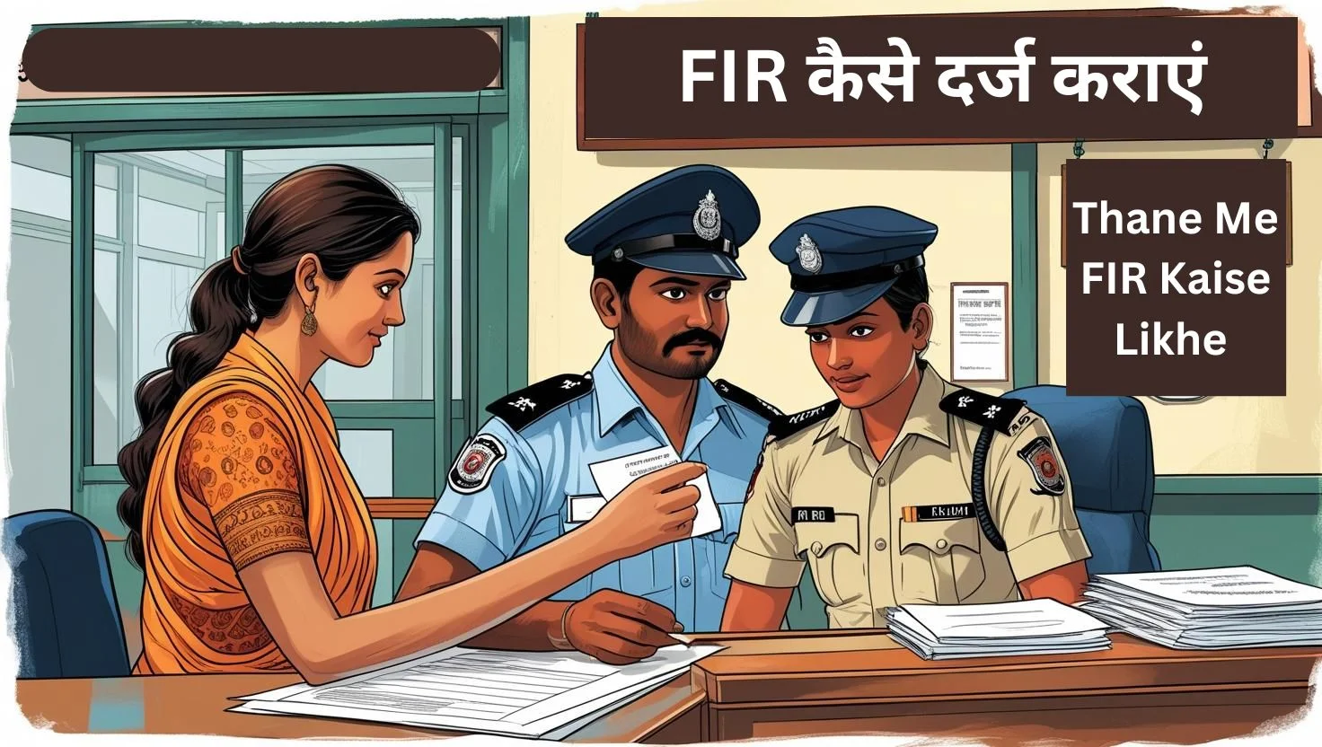 FIR Hindi Police Thane Me Application Kaise Likhe